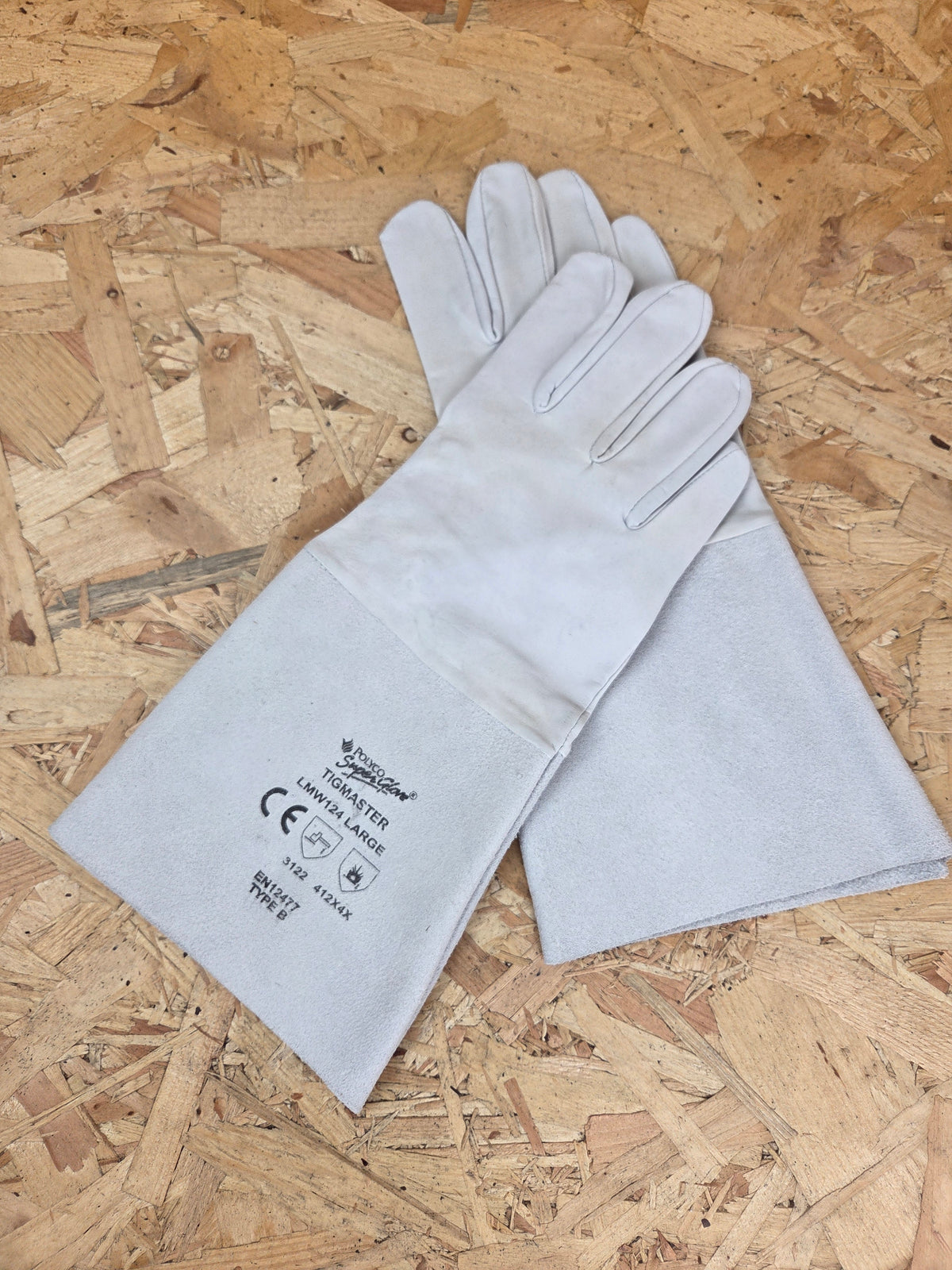 Polyco Tigmaster Welding Gauntlets - Grey
