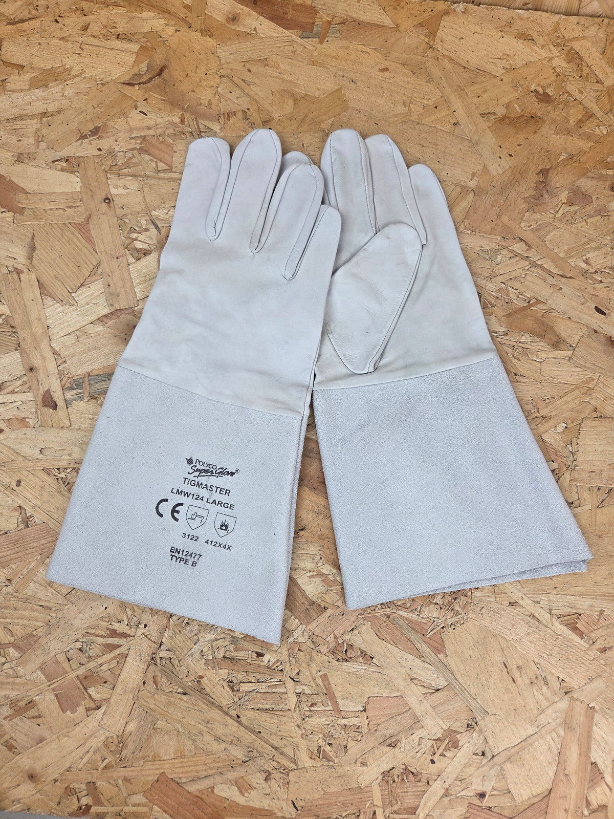 Polyco Tigmaster Welding Gauntlets - Grey