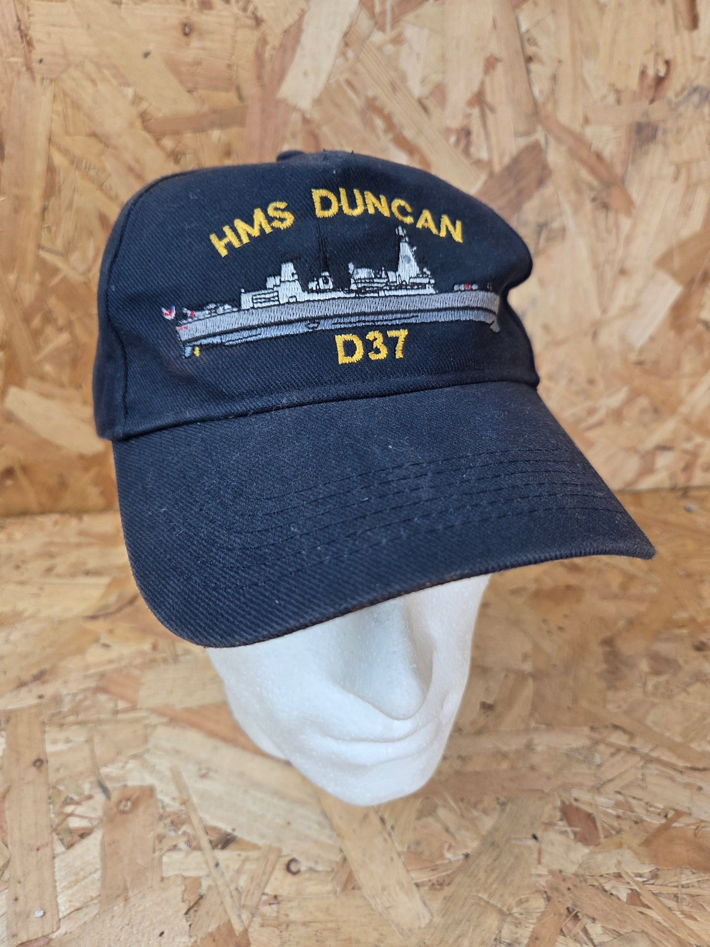 HMS Duncan D37 Royal Navy Type 45 Destroyer Embroidered Cap - Only 1 Available