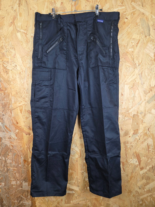 Portwest Action Cargo Work Trousers - Dark Navy Blue