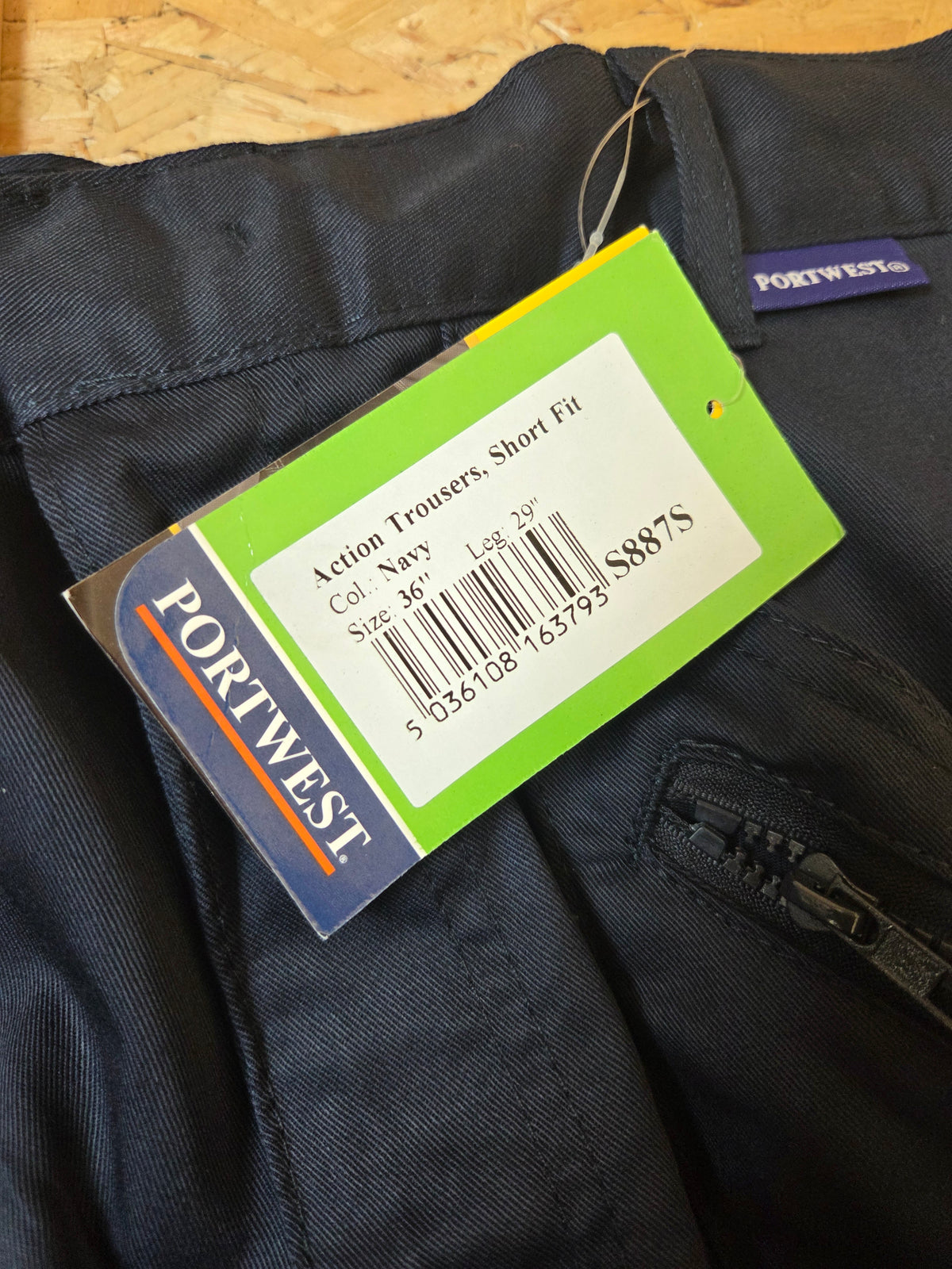 Portwest Action Cargo Work Trousers - Dark Navy Blue
