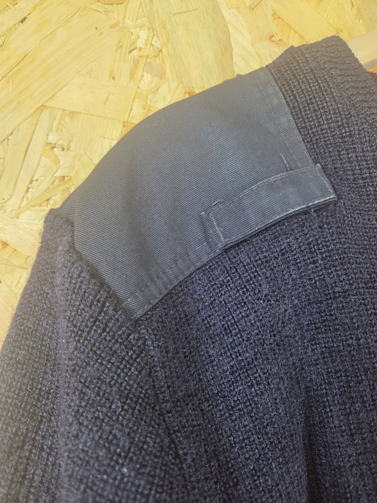 Genuine Police Navy Blue Pure Wool Jumper - Soft Knit