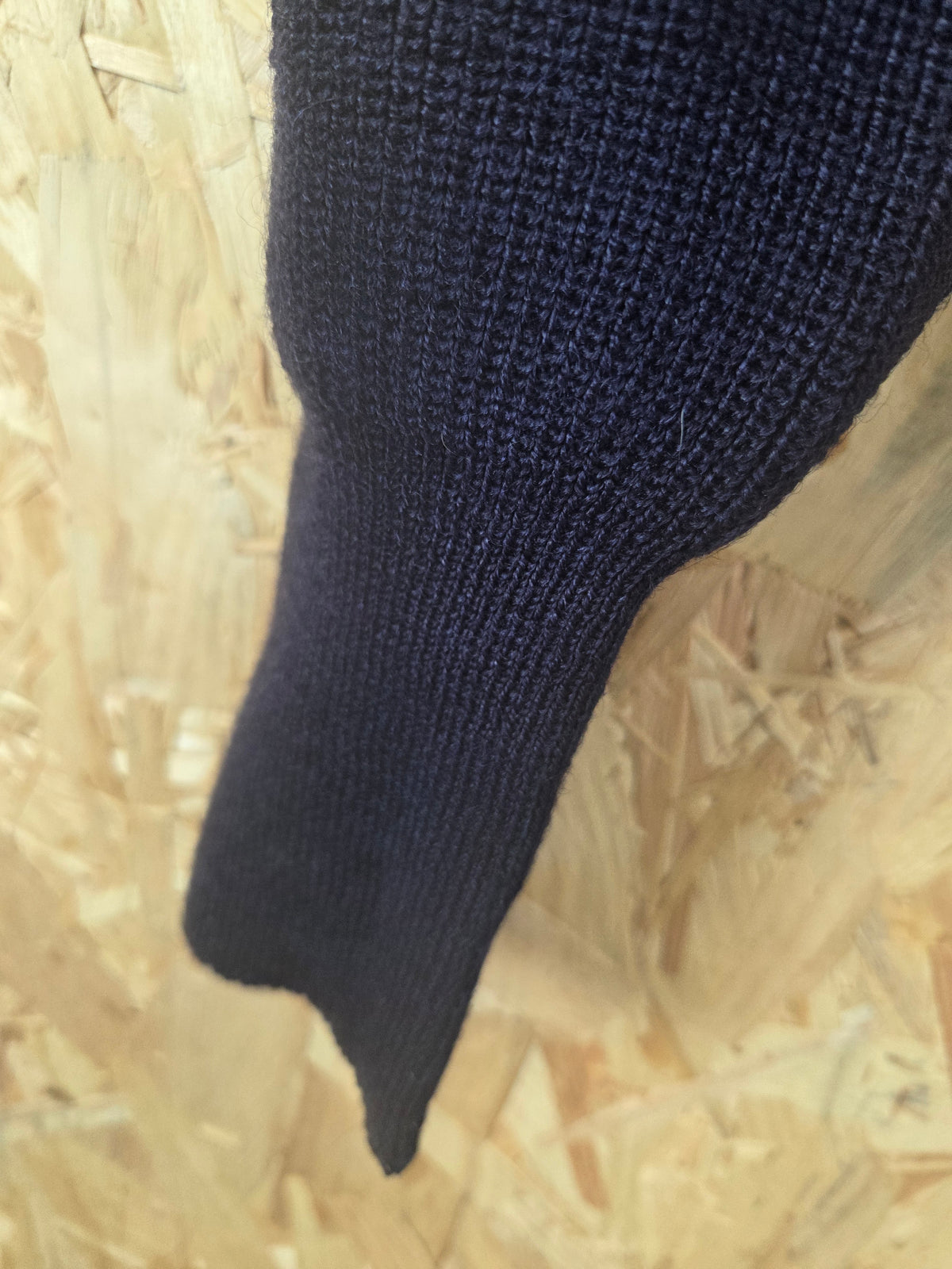 Genuine Police Navy Blue Pure Wool Jumper - Soft Knit