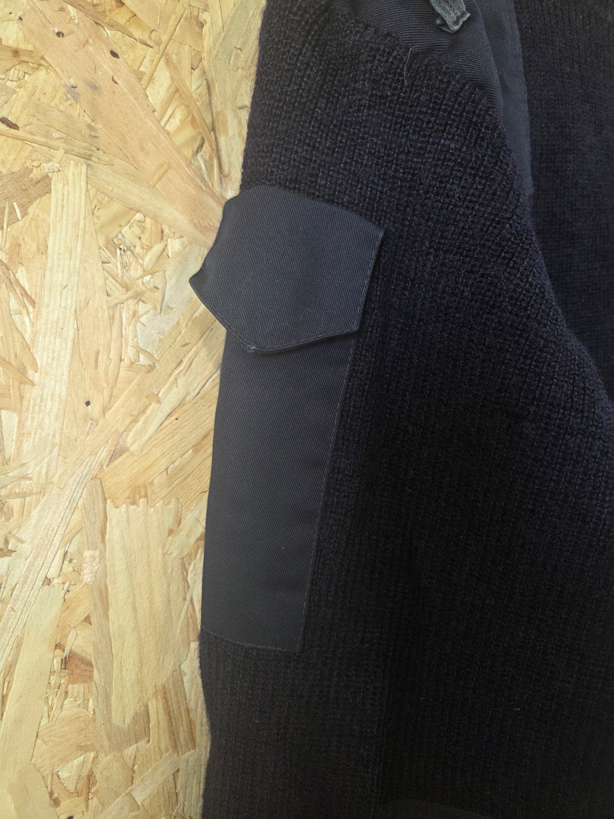 Genuine Police Navy Blue Pure Wool Jumper - Soft Knit