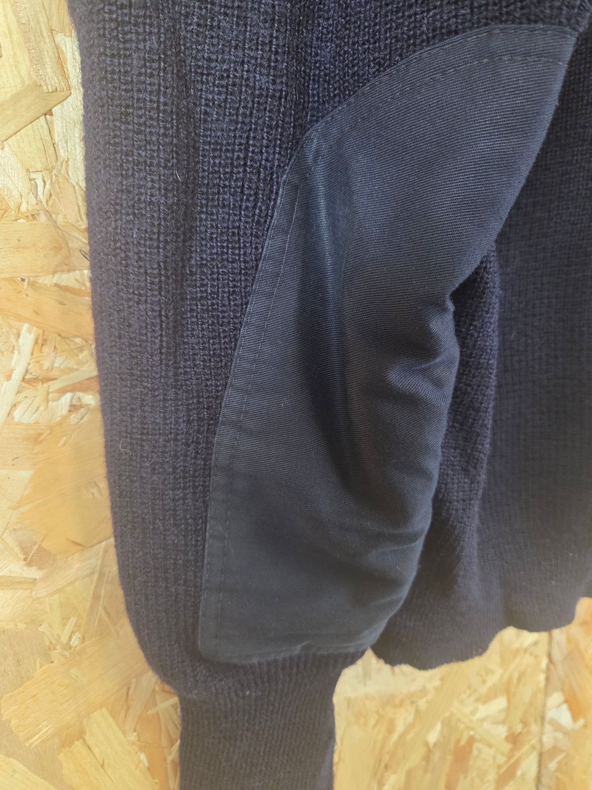 Genuine Police Navy Blue Pure Wool Jumper - Soft Knit