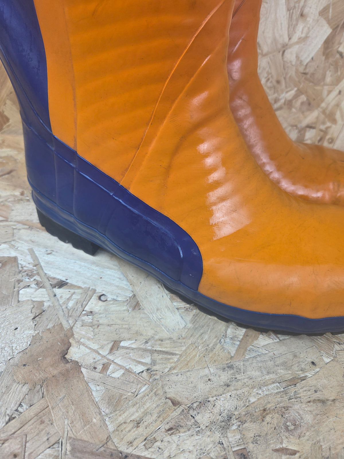 Nora Forst Chainsaw Safety Wellington Boots Level 3 - Orange & Blue