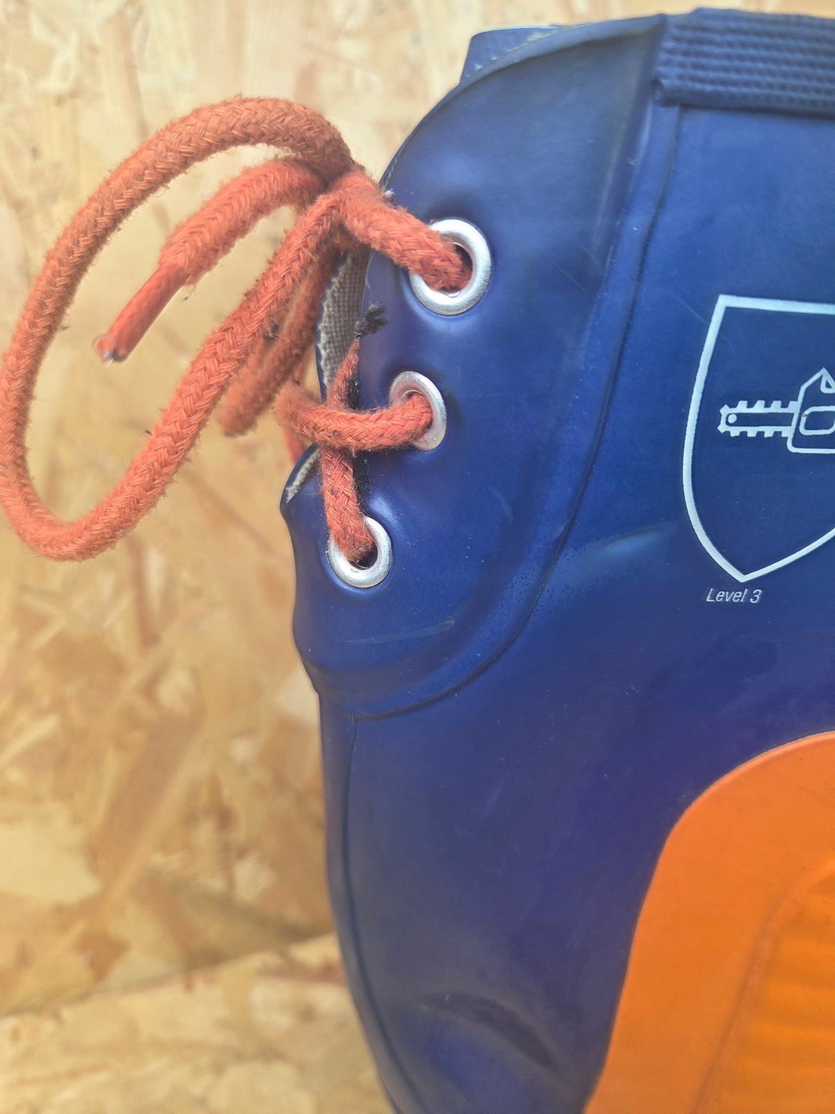 Nora Forst Chainsaw Safety Wellington Boots Level 3 - Orange & Blue
