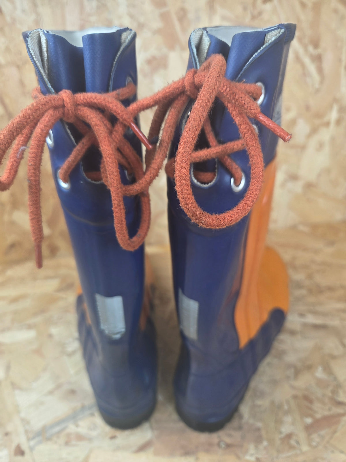 Nora Forst Chainsaw Safety Wellington Boots Level 3 - Orange & Blue