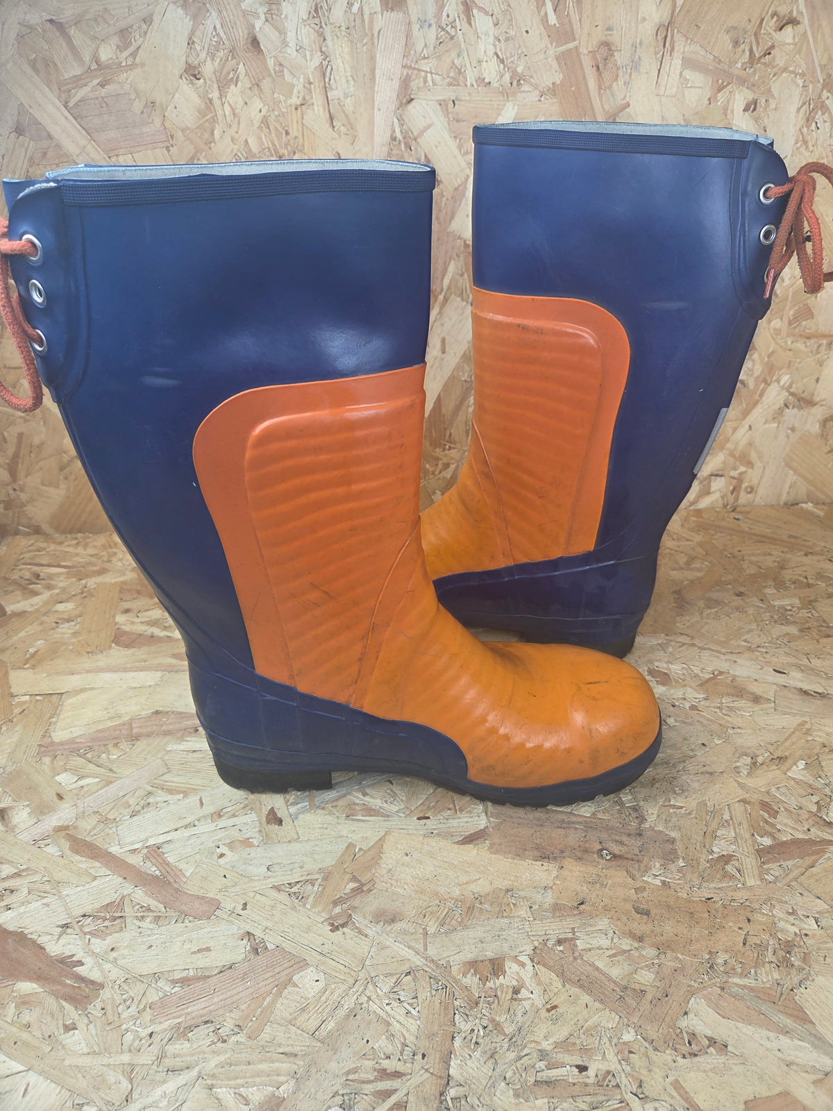 Nora Forst Chainsaw Safety Wellington Boots Level 3 - Orange & Blue