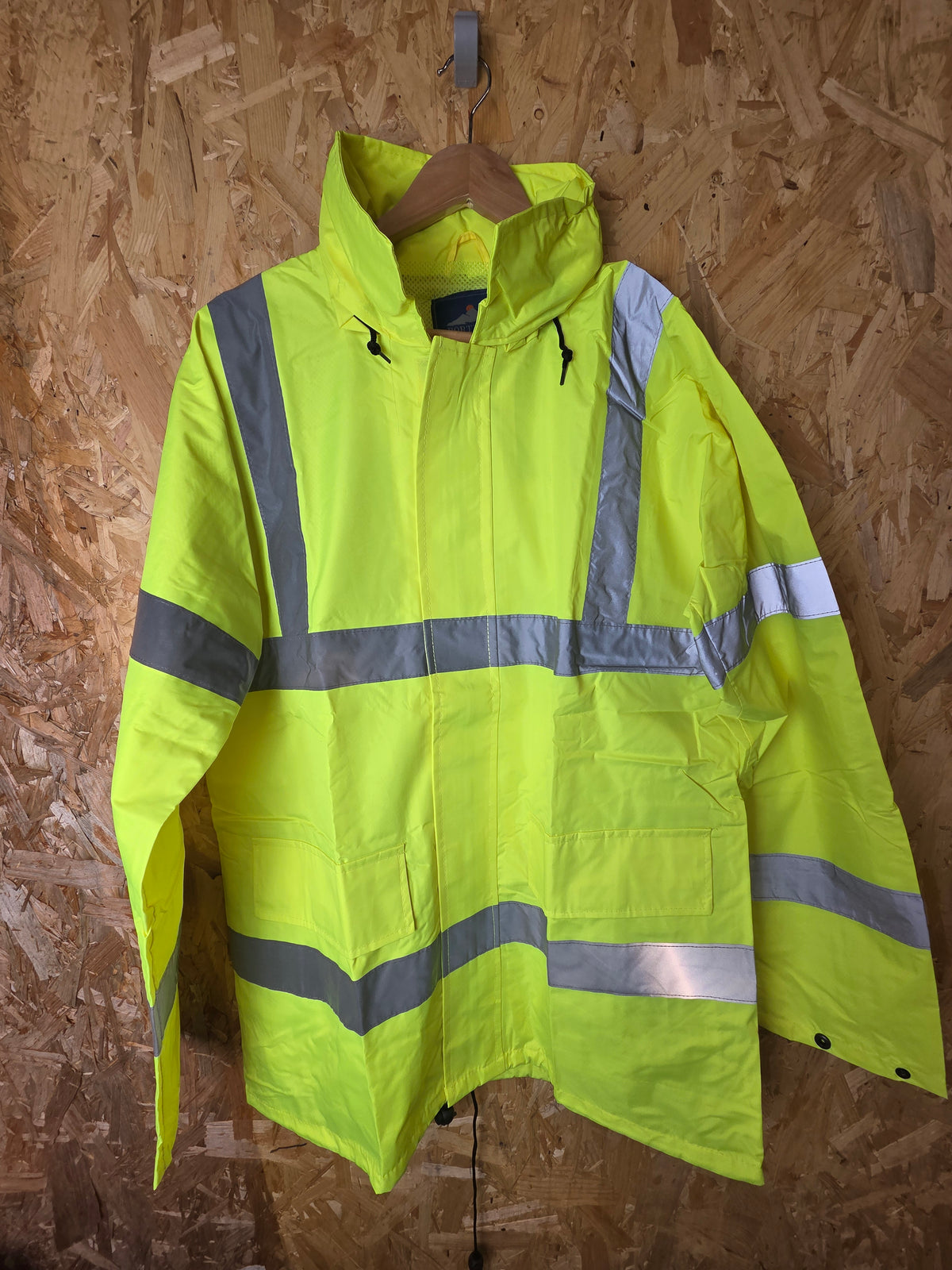 Hi-Vis Waterproof Jacket with Reflective Strips Portwest