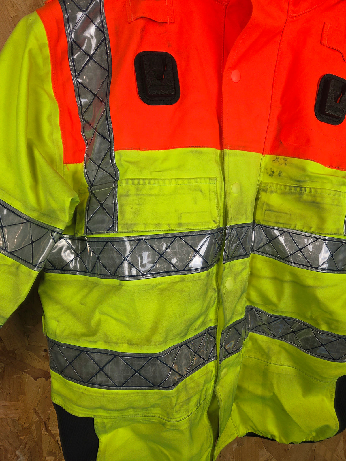 Ex Highways Goretex Bomber Class 3 Jacket - Orange Yellow Reflective