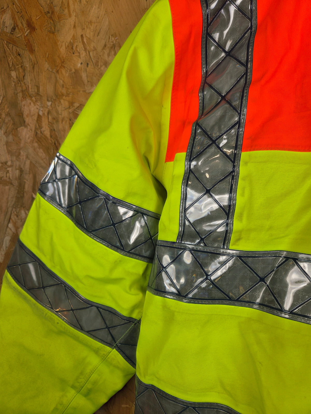 Ex Highways Goretex Bomber Class 3 Jacket - Orange Yellow Reflective