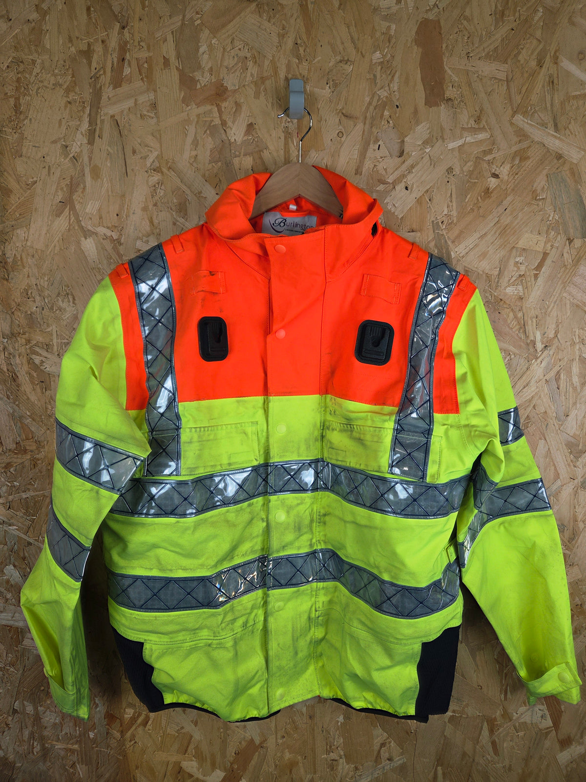 Ex Highways Goretex Bomber Class 3 Jacket - Orange Yellow Reflective
