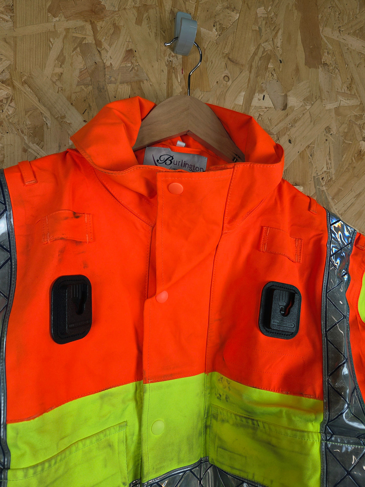 Ex Highways Goretex Bomber Class 3 Jacket - Orange Yellow Reflective