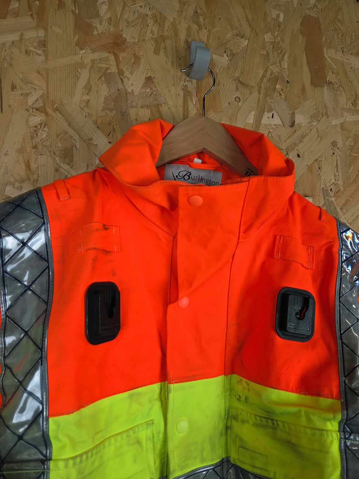 Ex Highways Goretex Bomber Class 3 Jacket - Orange Yellow Reflective