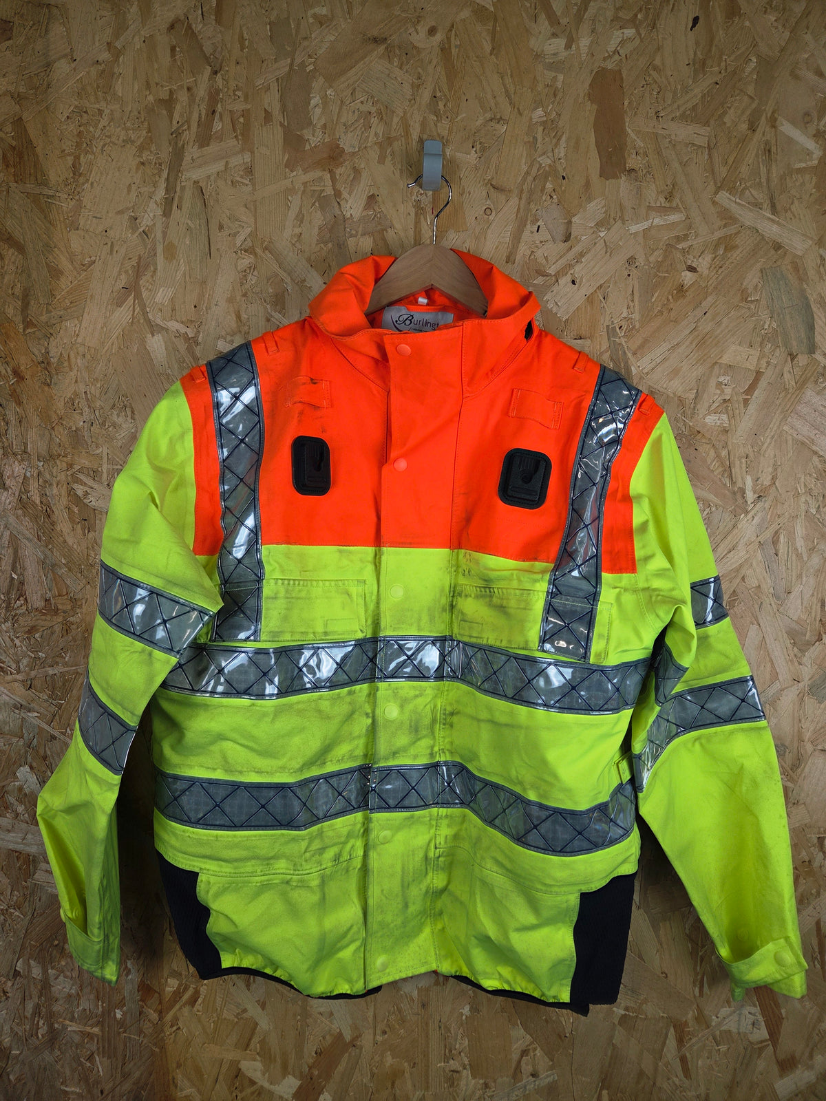 Ex Highways Goretex Bomber Class 3 Jacket - Orange Yellow Reflective