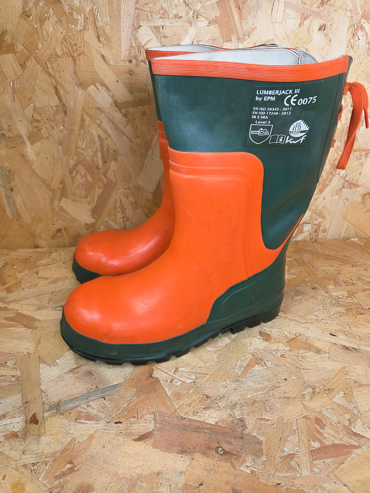 Rubber Chainsaw Safety Wellington Boots - Level 3