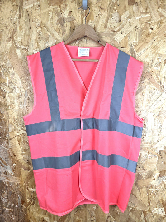 Pink Hi-Vis Reflective Safety Vest - XL