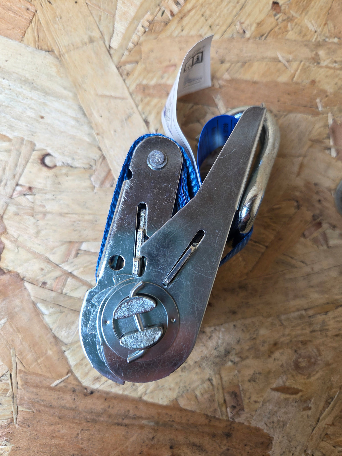 Ratchet Load Strap 8m x 25mm 800kg with Hooks – Blue