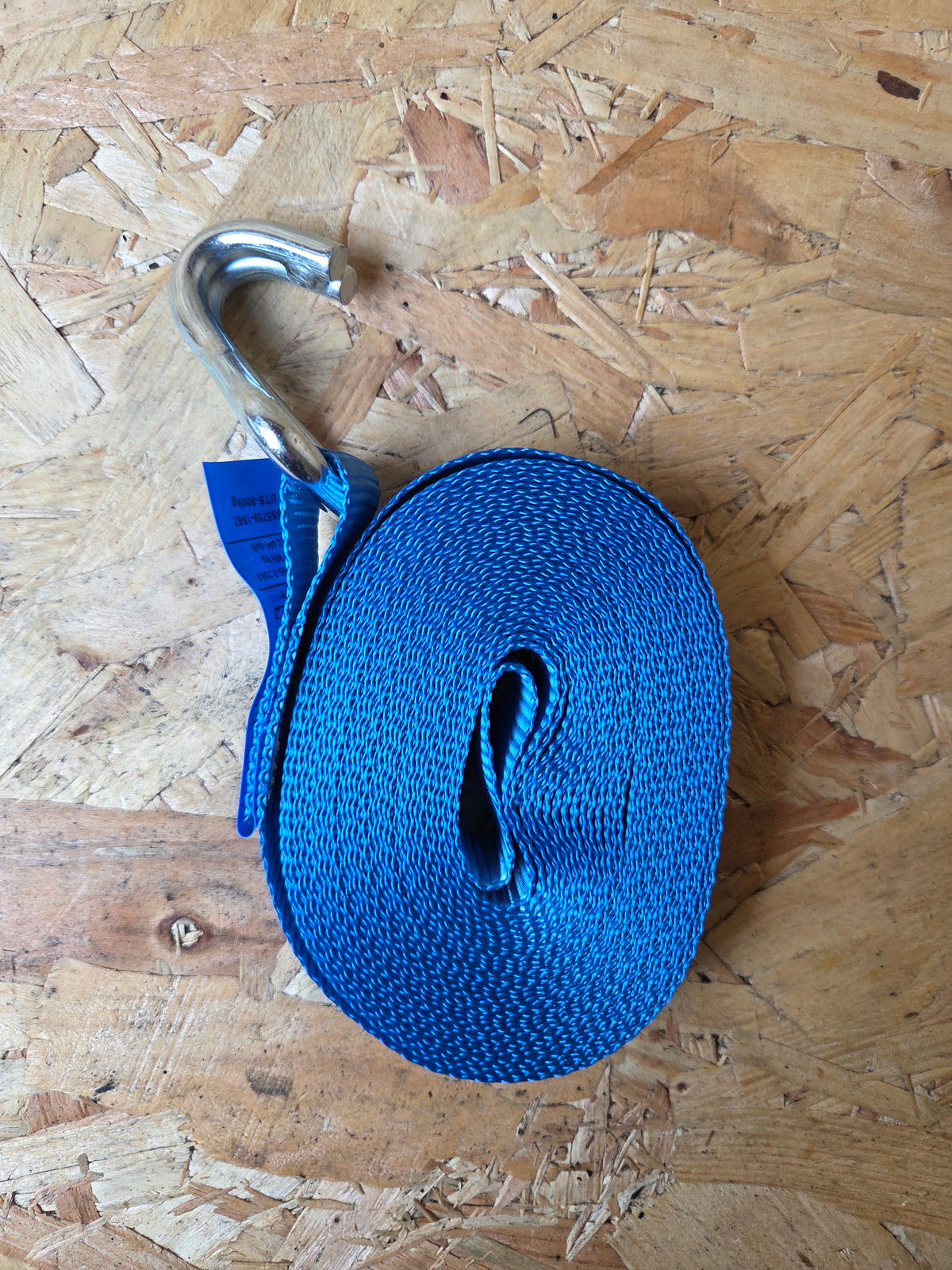 Ratchet Load Strap 8m x 25mm 800kg with Hooks – Blue