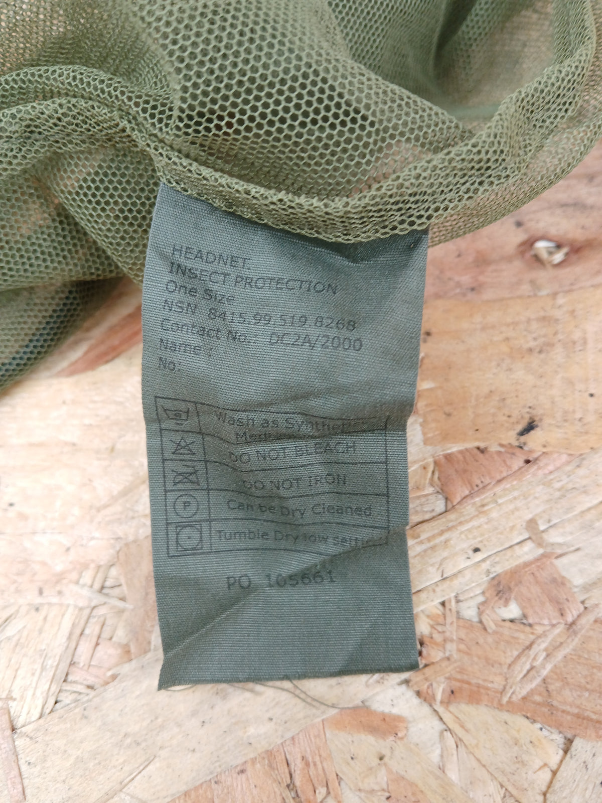 Genuine Military Surplus Mosquito Head Net – Olive Green