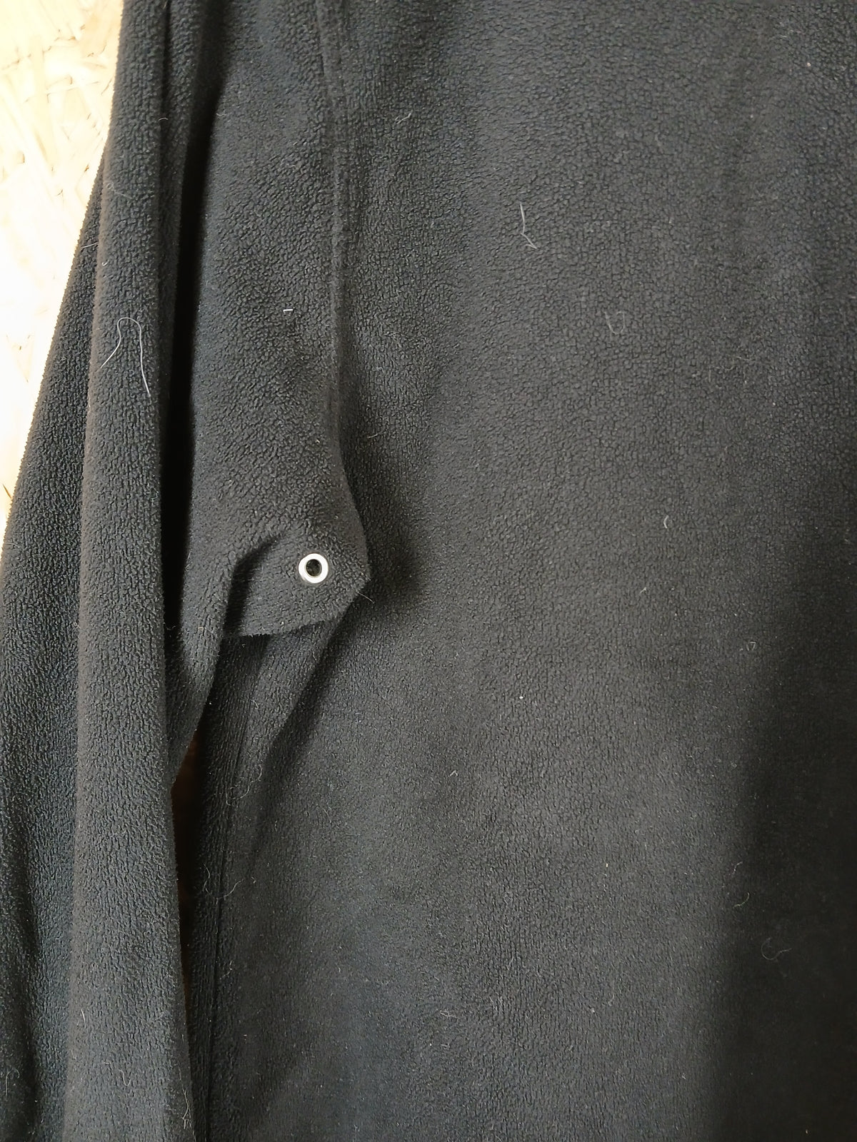 Ex Police Micro Fleece Mid-Layer - Quarter Zip Black