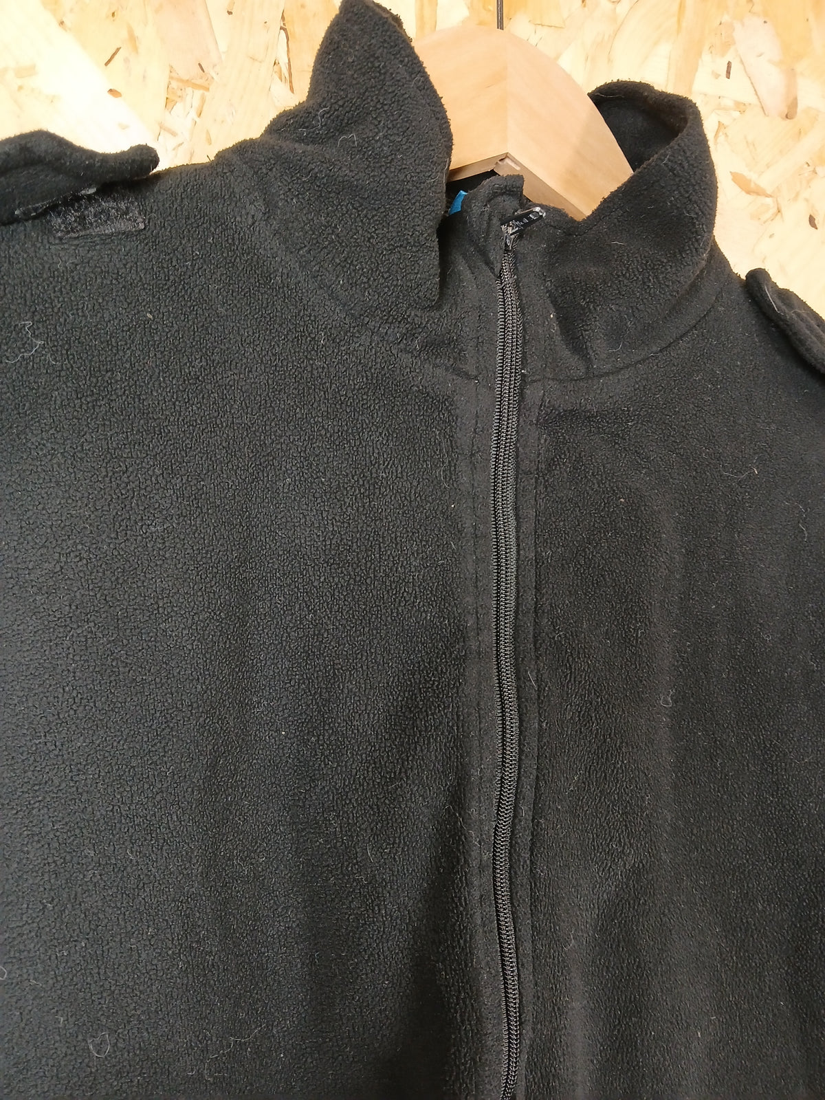 Ex Police Micro Fleece Mid-Layer - Quarter Zip Black