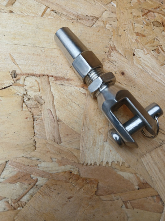 Wire Rope 316 Stainless Steel Swageless Fork Terminal - 6mm