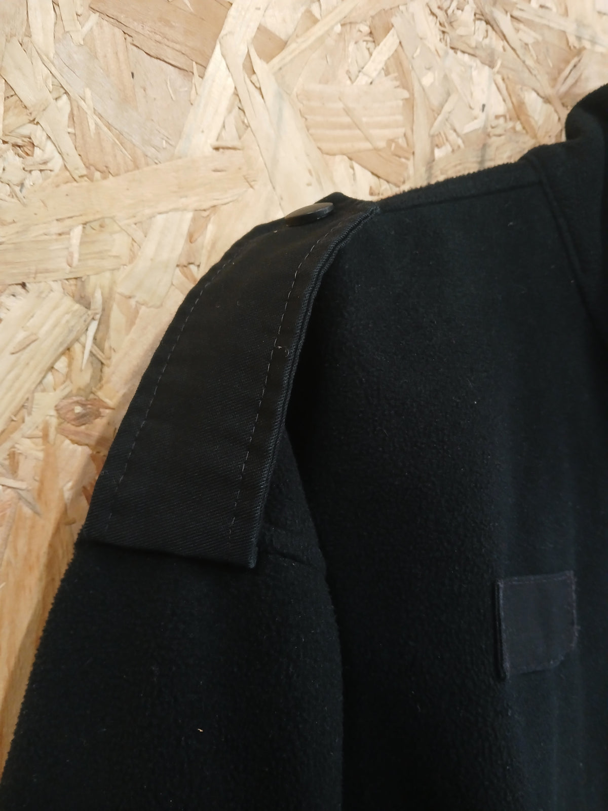 British Police Black with Checked Fleece with Radio Loop Turner Virr