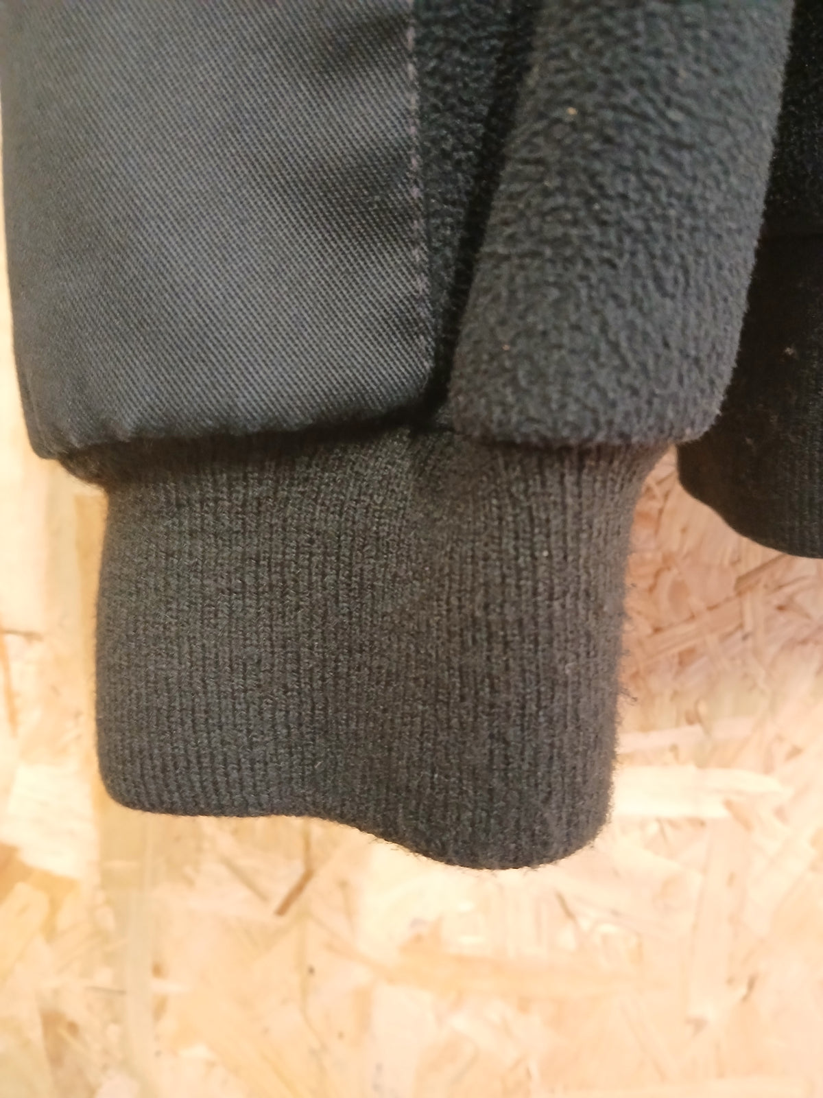 British Police Black with Checked Fleece with Radio Loop Turner Virr