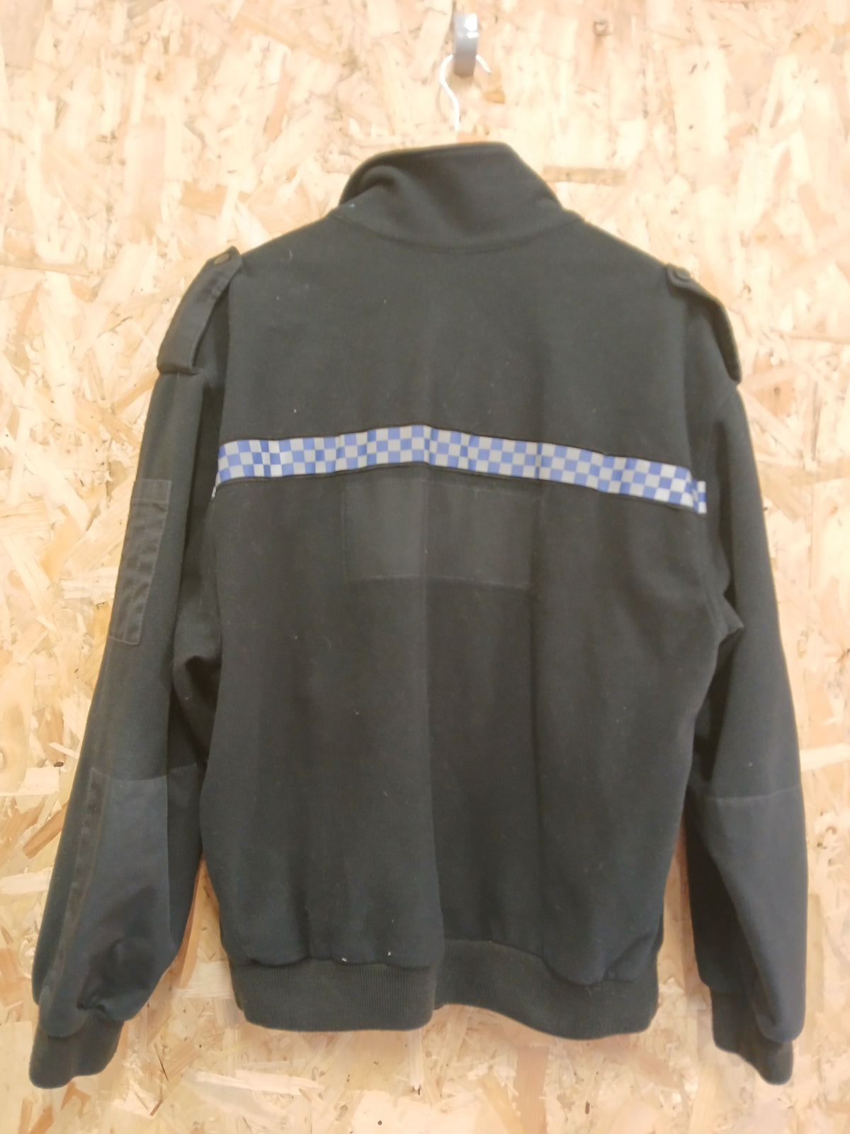British Police Black with Checked Fleece with Radio Loop Turner Virr