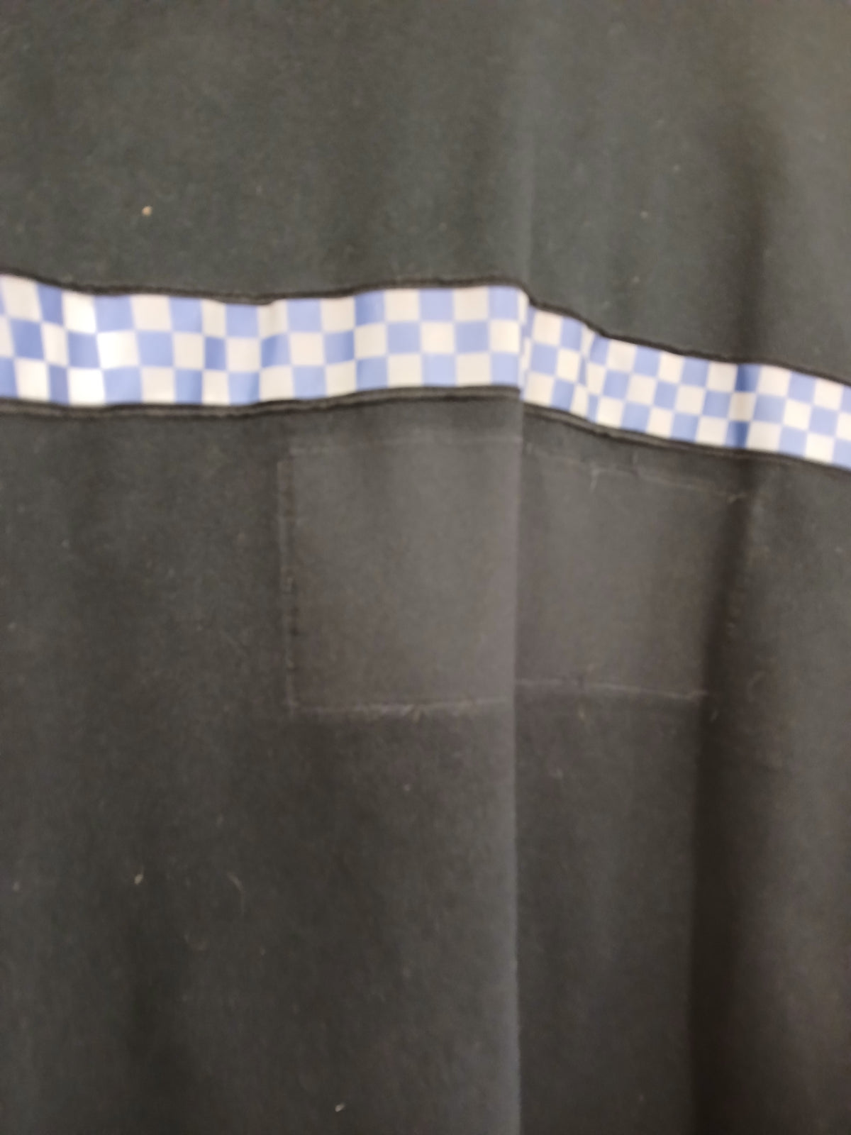 British Police Black with Checked Fleece with Radio Loop Turner Virr