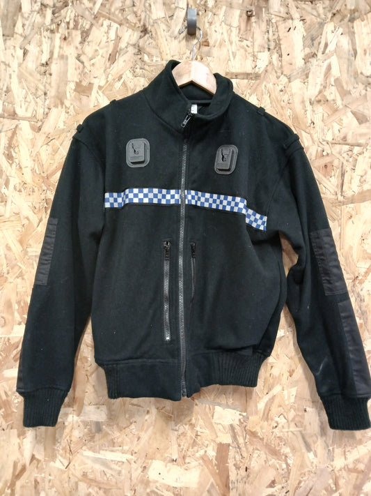 British Police Black with Checked Fleece with Klickfast Cosalt