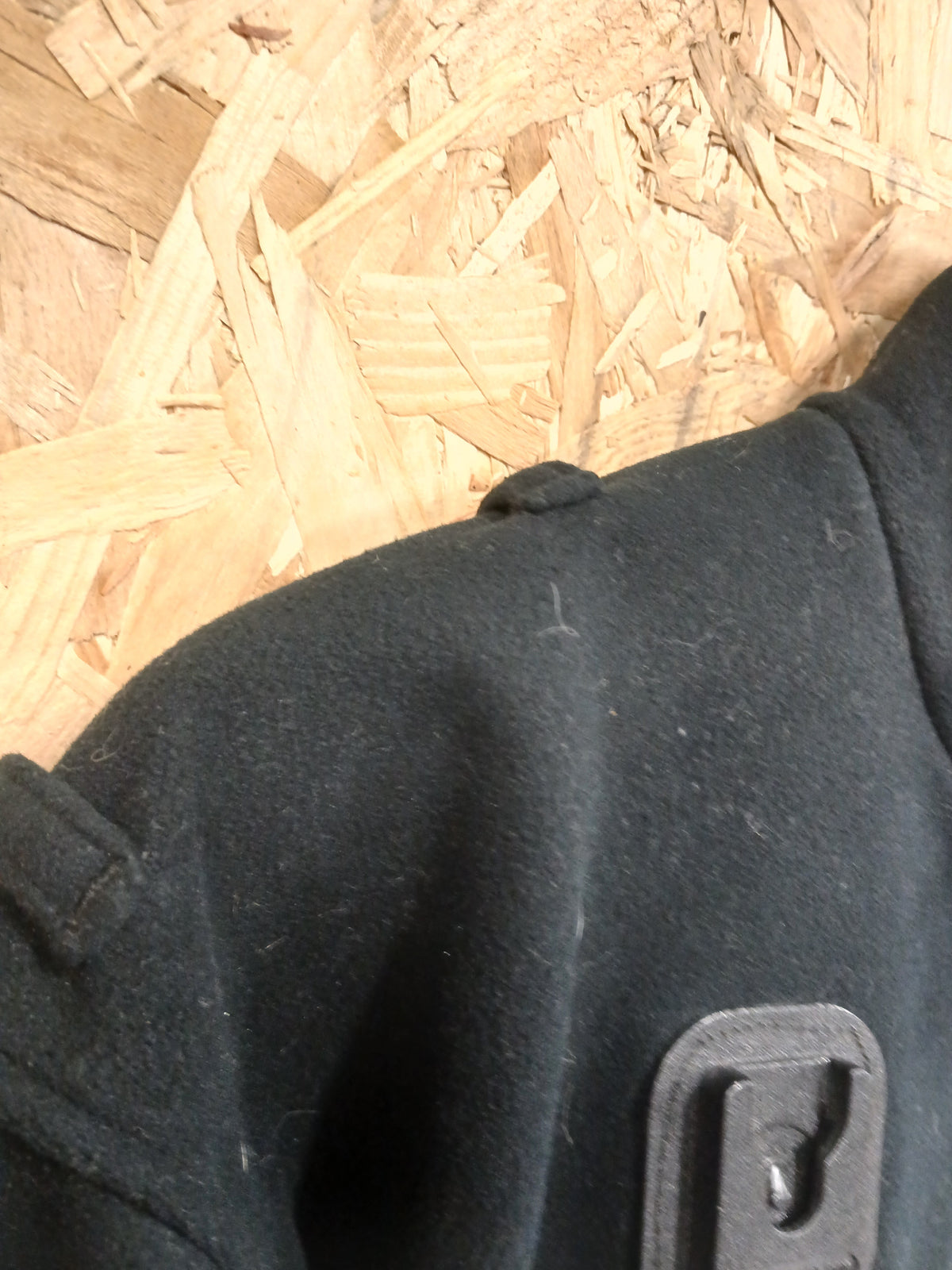 British Police Black with Checked Fleece with Klickfast Cosalt