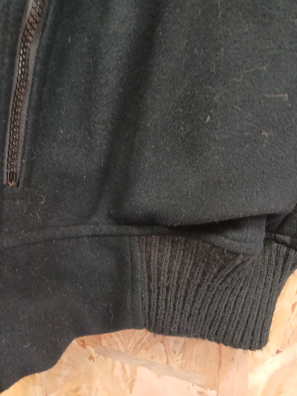 British Police Black with Checked Fleece with Klickfast Cosalt