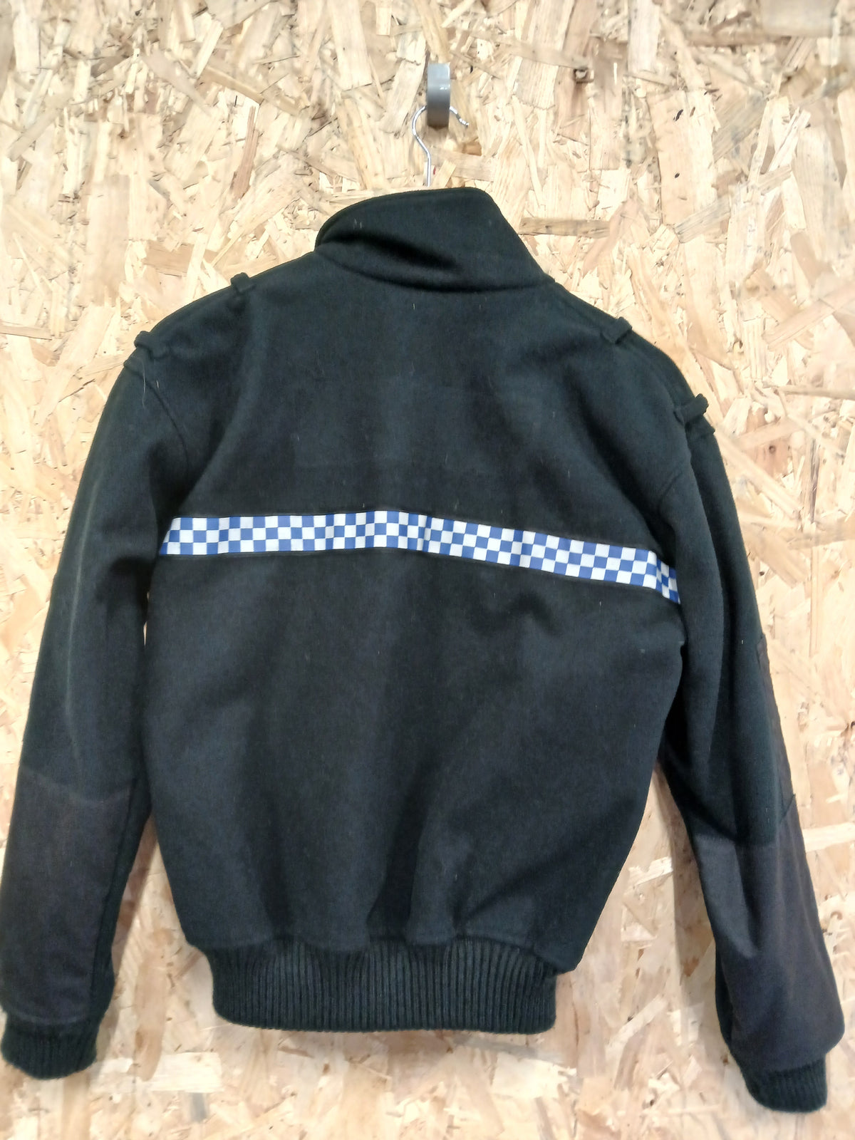 British Police Black with Checked Fleece with Klickfast Cosalt