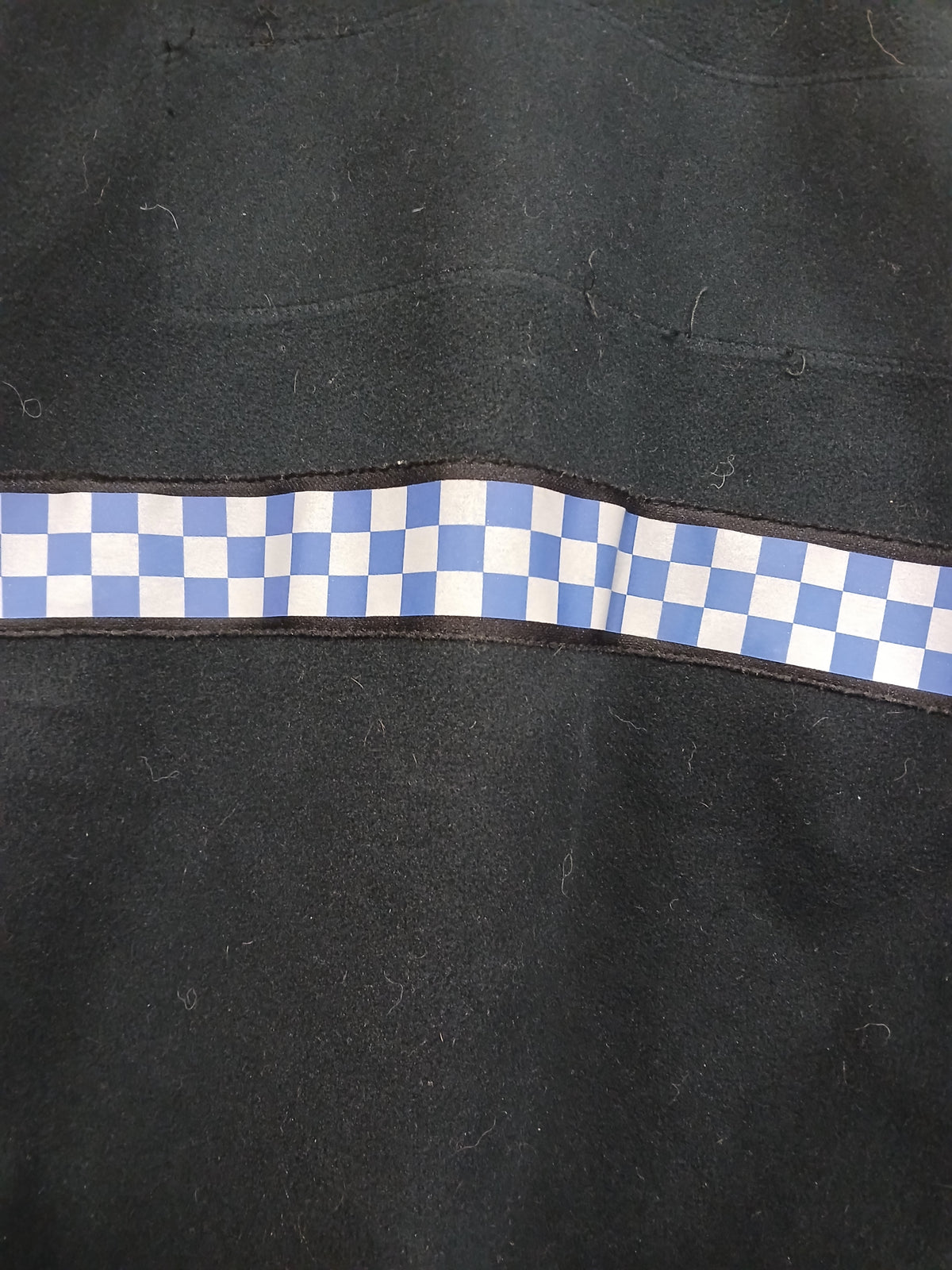 British Police Black with Checked Fleece with Klickfast Cosalt