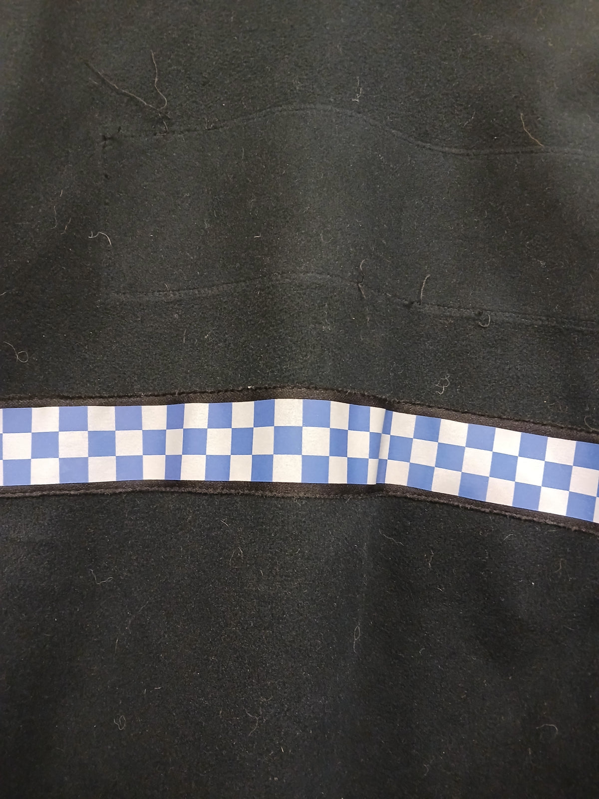 British Police Black with Checked Fleece with Klickfast Cosalt
