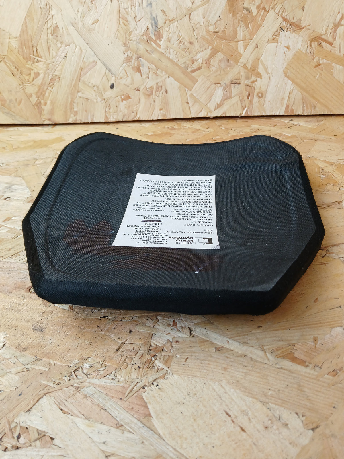 Mehler Female Ballistic Plate - Level RF1/SG1 - 245x285mm - RHP28KP3