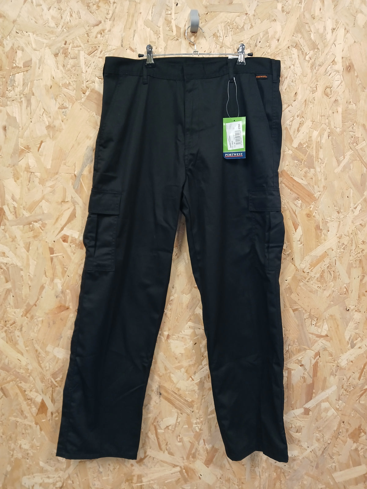 Portwest Combat Work Trousers - Black 36" regular