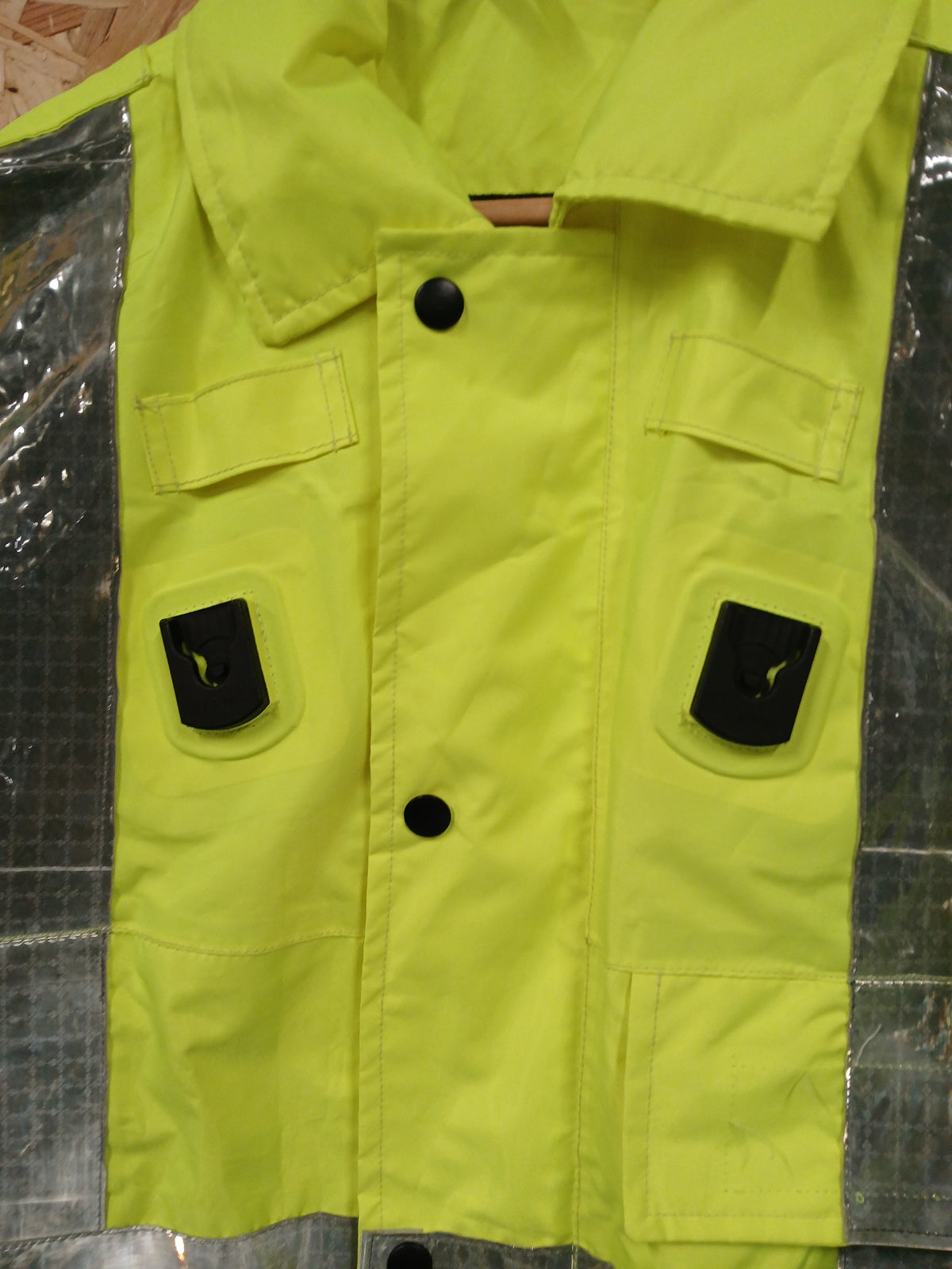 Ilasco British Police Waterproof Jacket - Yellow Hi-Vis Male Medium