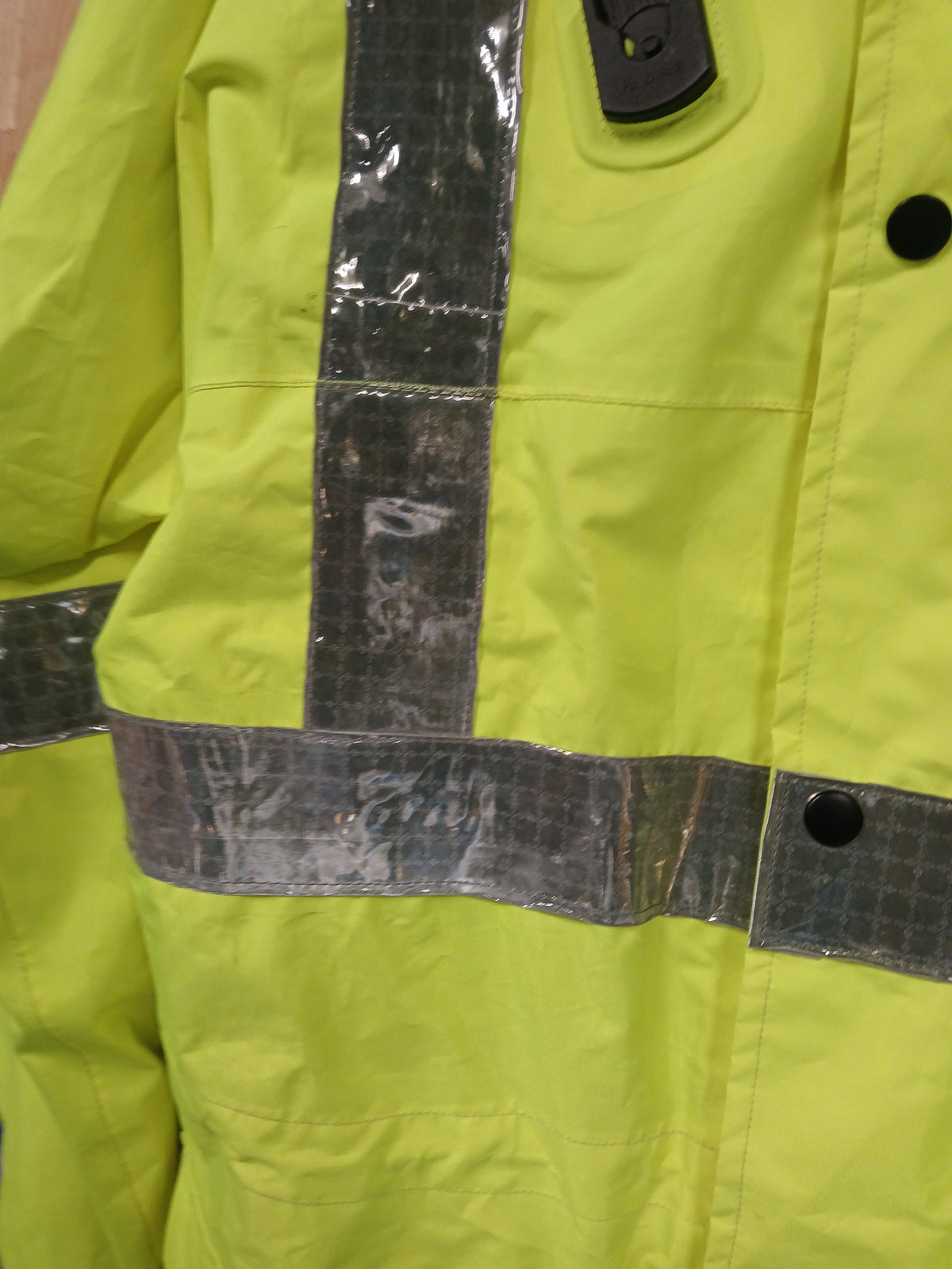 Ilasco British Police Waterproof Jacket - Yellow Hi-Vis Male Medium