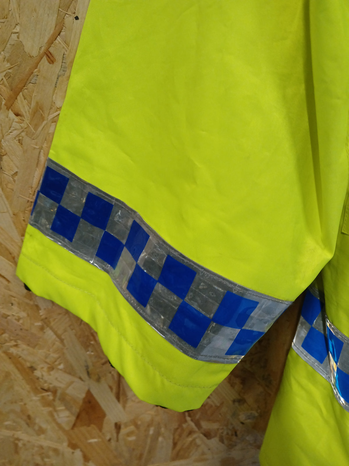 Ilasco British Police Waterproof Jacket - Yellow Hi-Vis Male Medium
