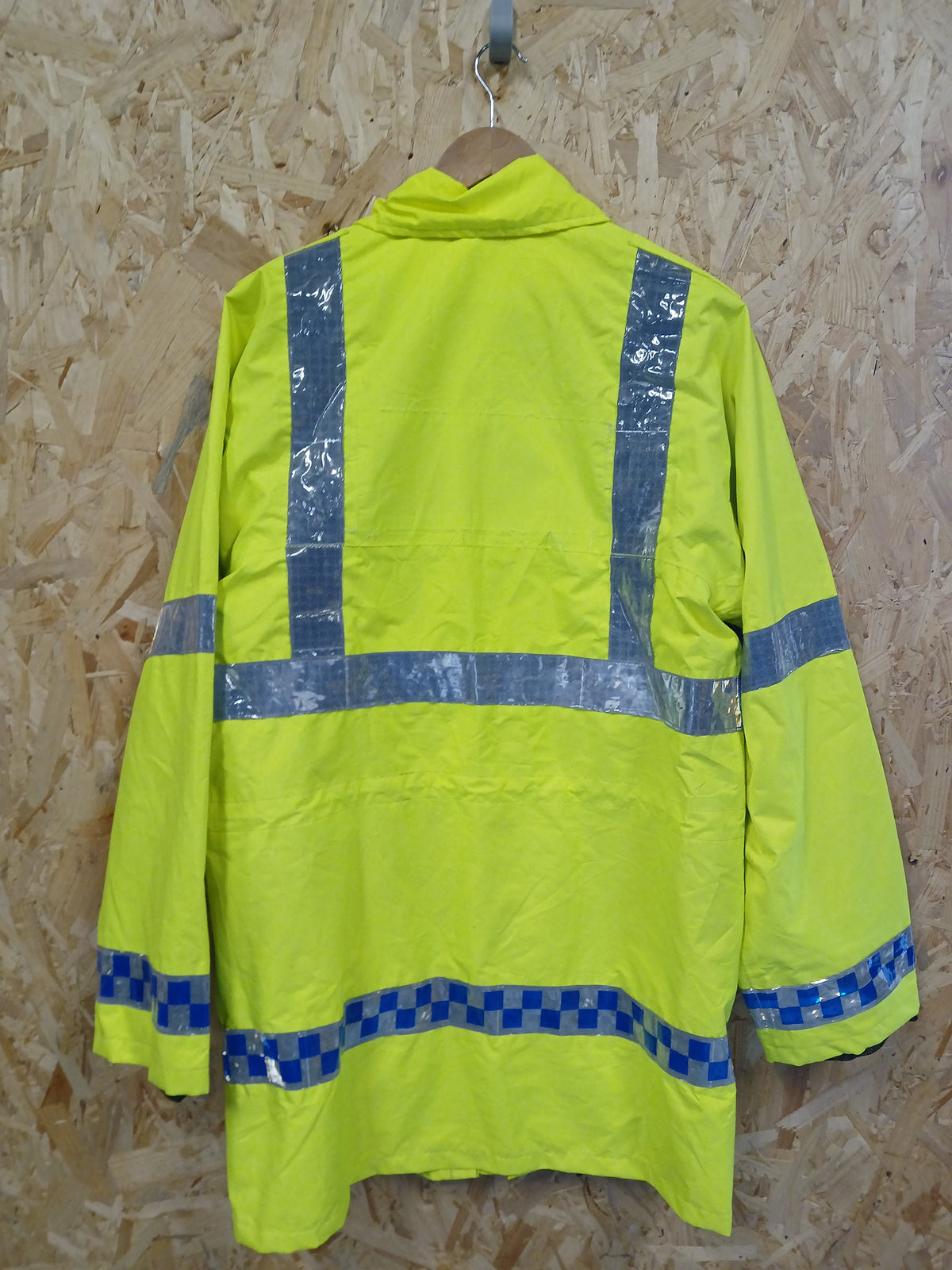 Ilasco British Police Waterproof Jacket - Yellow Hi-Vis Male Medium