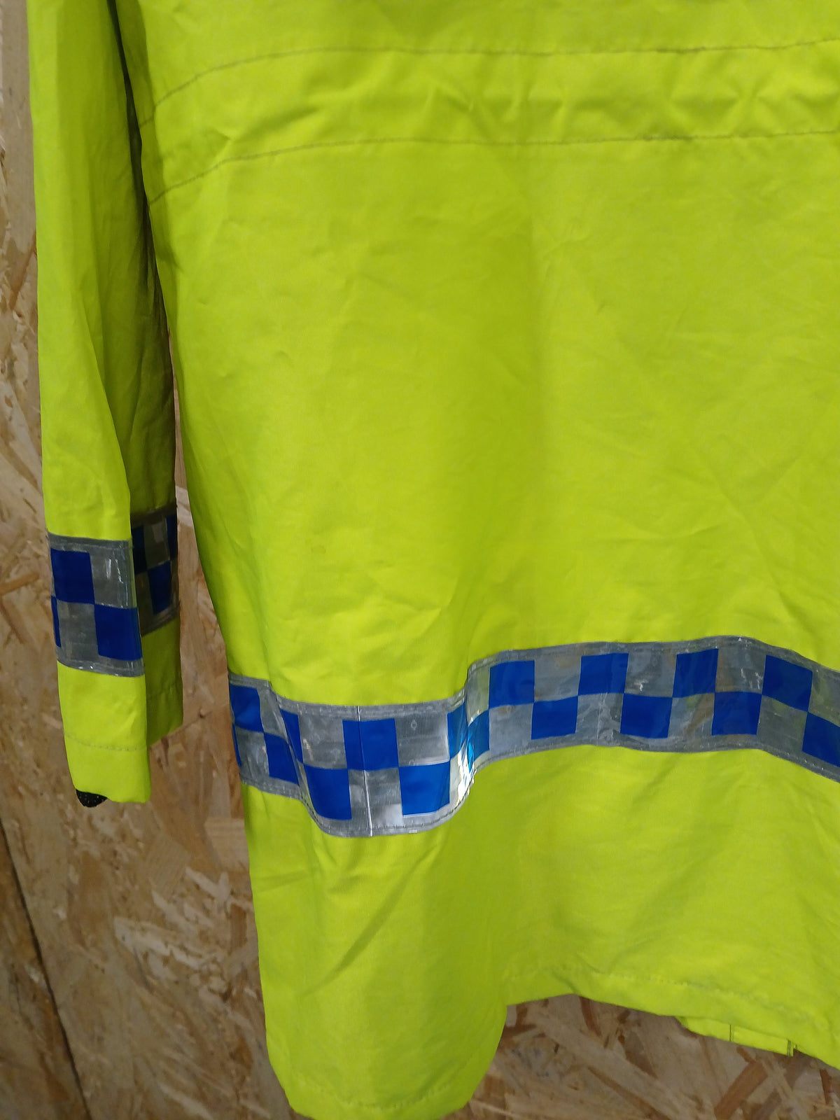 Ilasco British Police Waterproof Jacket - Yellow Hi-Vis Male Medium