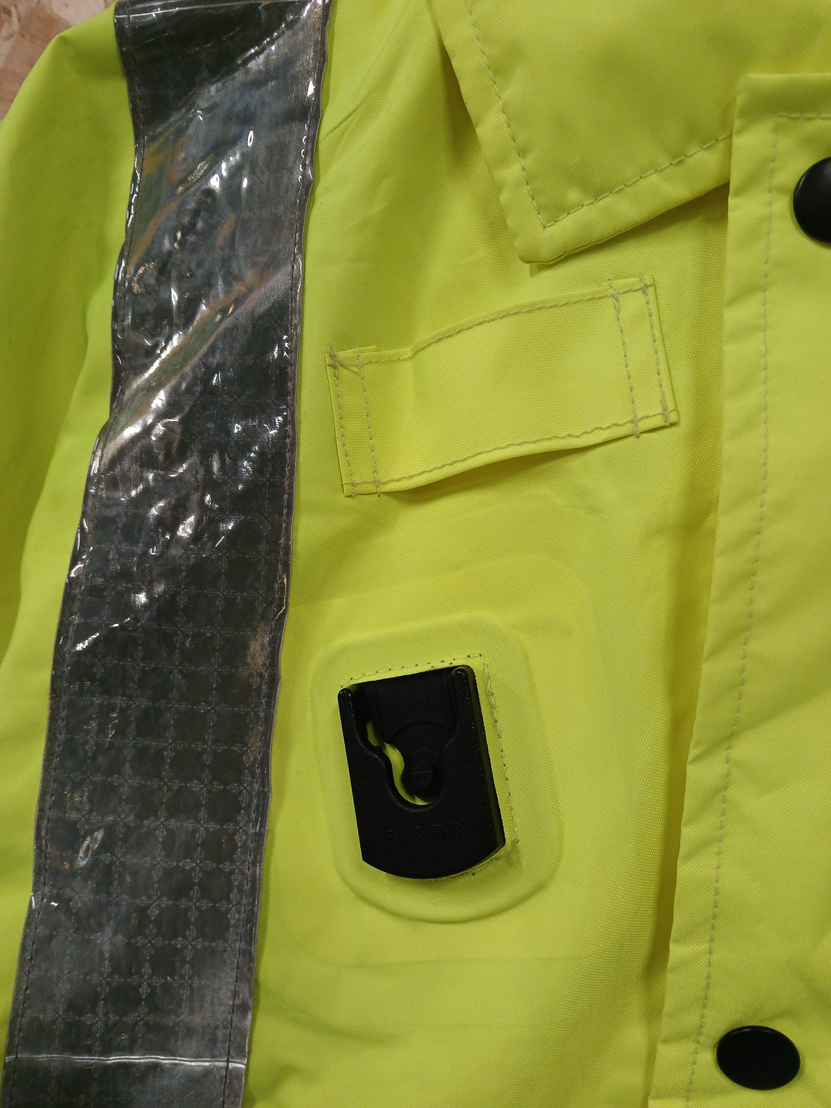 Ilasco British Police Waterproof Jacket - Yellow Hi-Vis Male Medium
