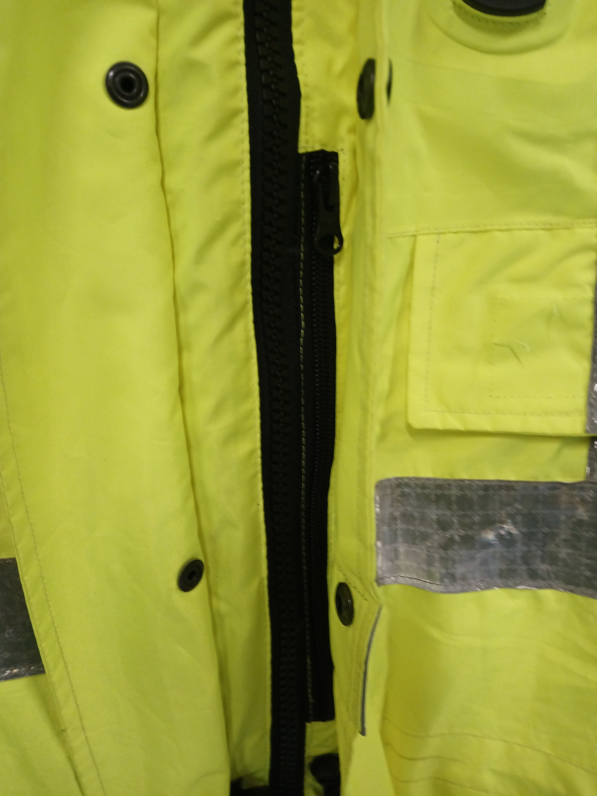 Ilasco British Police Waterproof Jacket - Yellow Hi-Vis Male Medium