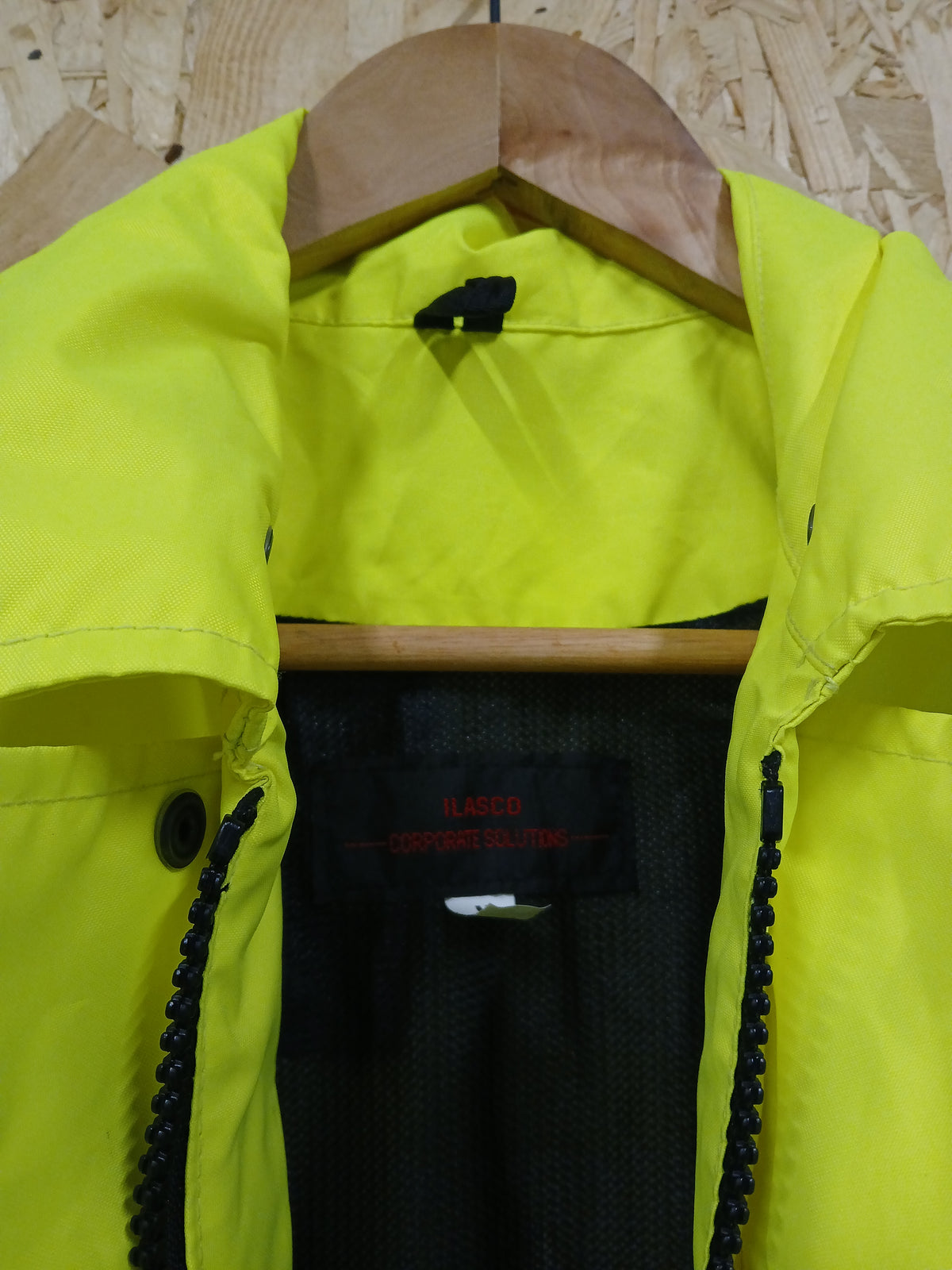 Ilasco British Police Waterproof Jacket - Yellow Hi-Vis Male Medium
