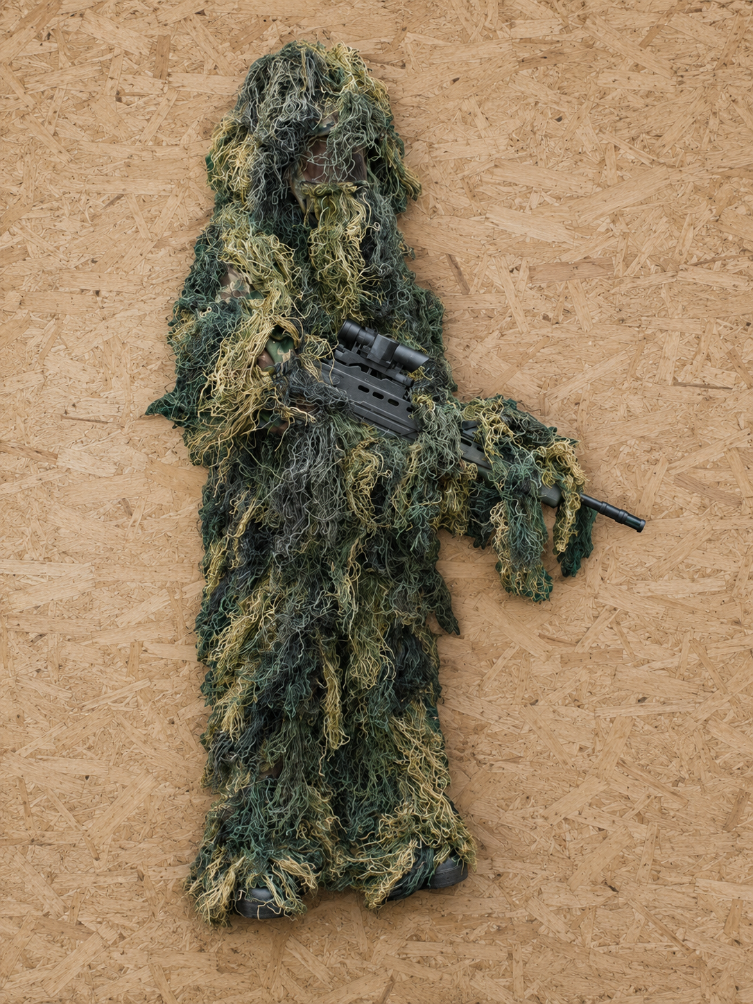 Kids Military Style Ghillie Suit Woodland Camouflage Sniper Bushcraft Airsoft Outfit Fancy Dress
