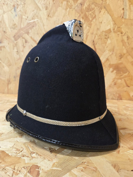 British Police Black Custodian Coxcomb Helmet